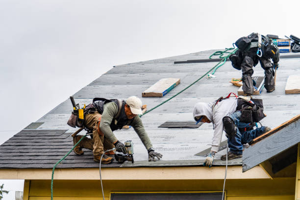 Professional Emergency Roof Repair technician working in Hastings-on-Hudson, NY